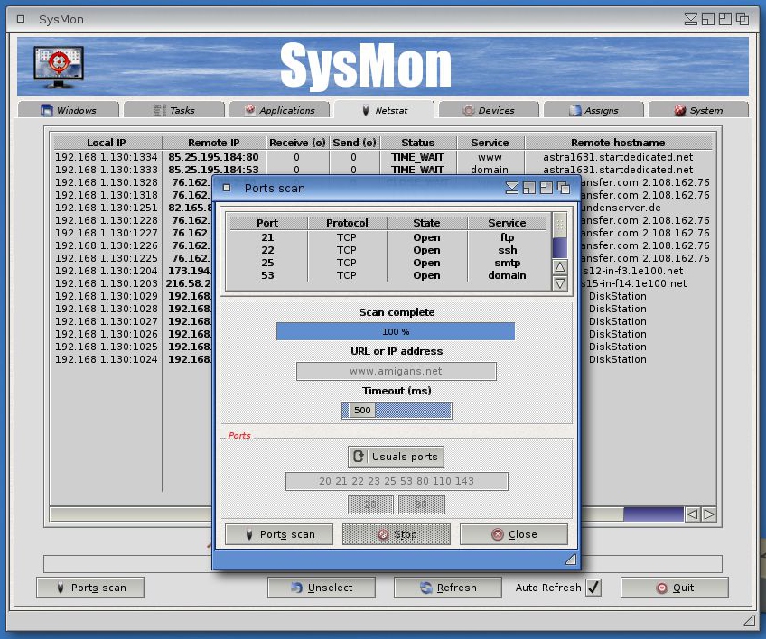 SysMon PortScanner
